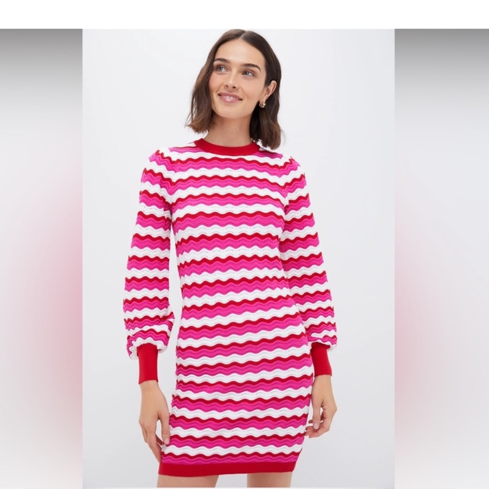 NWT Tuckernuck Ruby Wavy Stripe Callie Mini Dress